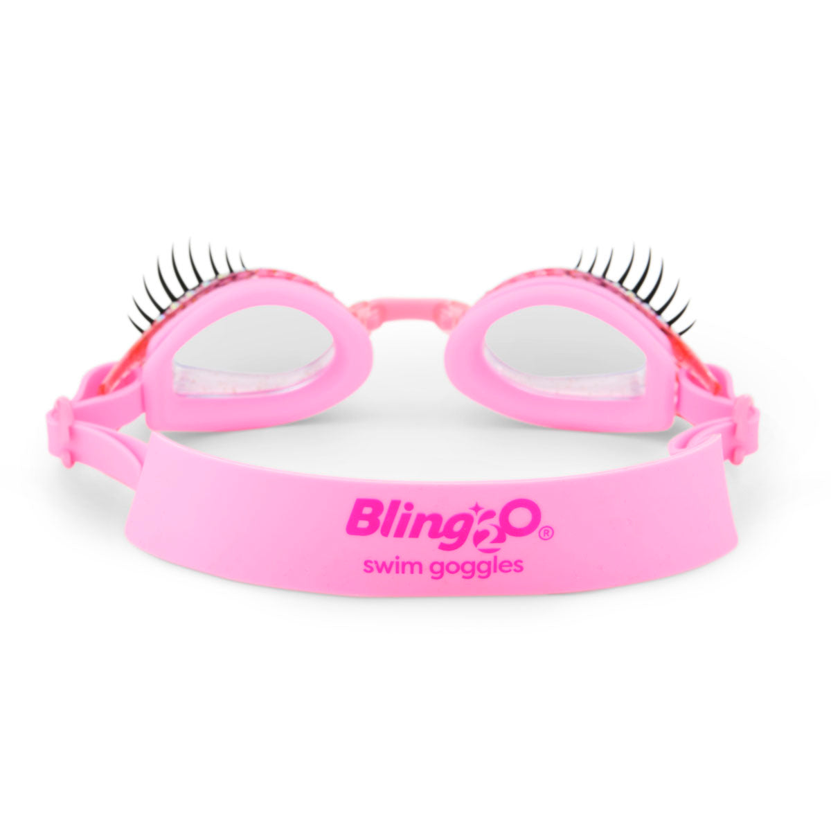 Powder Puff Pink Splash Lash Kids' Swim Goggles Bling2o