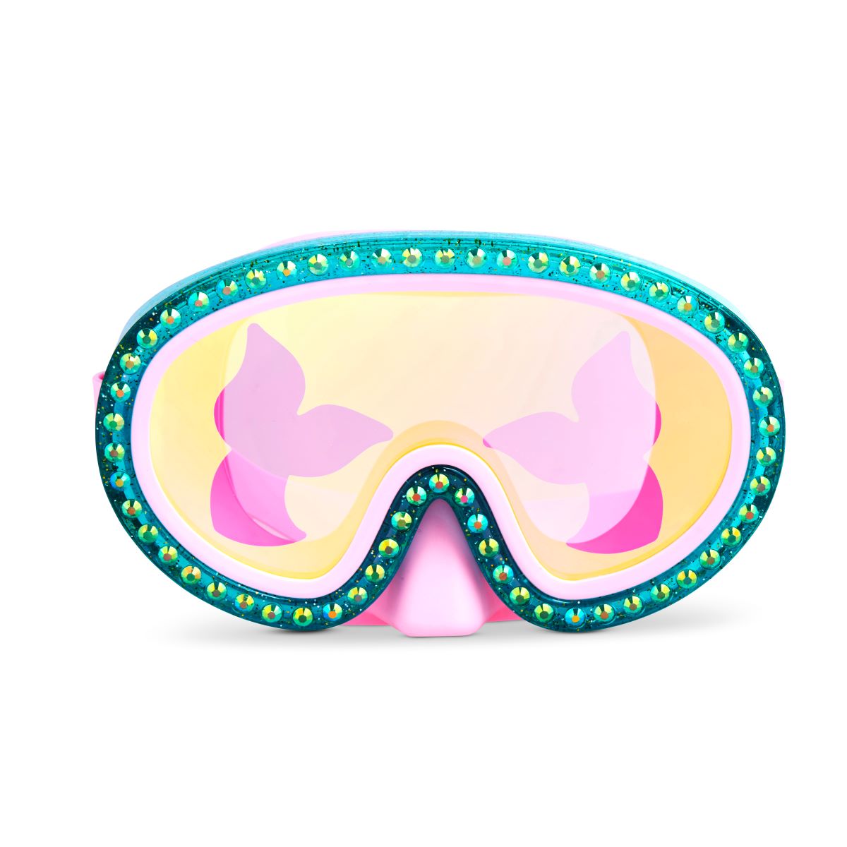 Jewel Pink Mermaid Swim Mask with Nose Piece