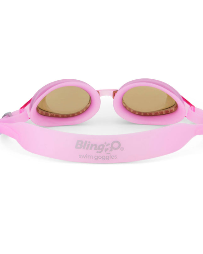 back view of seek tranquility swim goggles in peaceful pink showing the strap