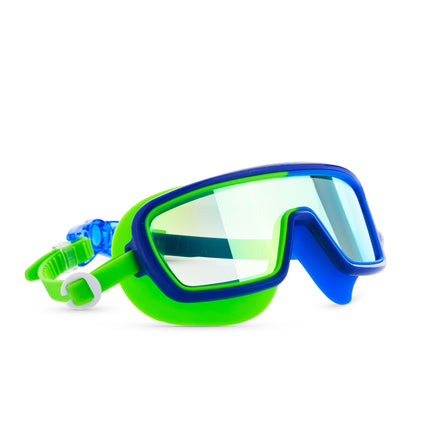 beam of light boys swim goggles in bypass blue angle 2
