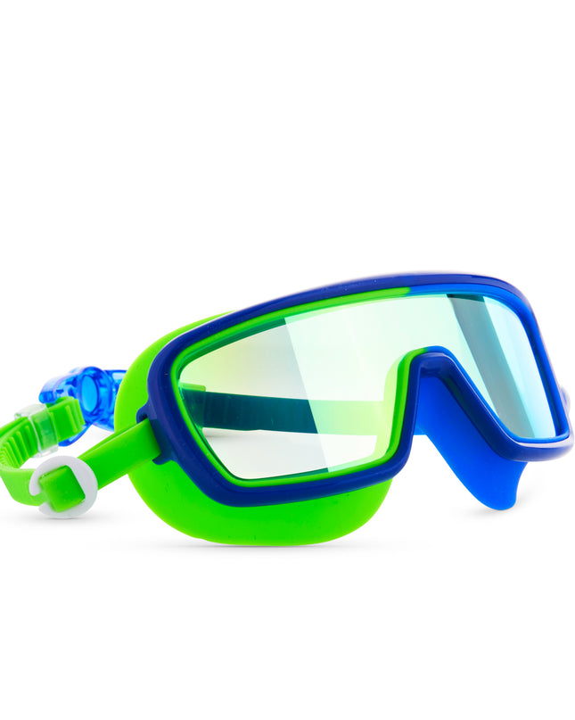 beam of light boys swim goggles in bypass blue angle 2