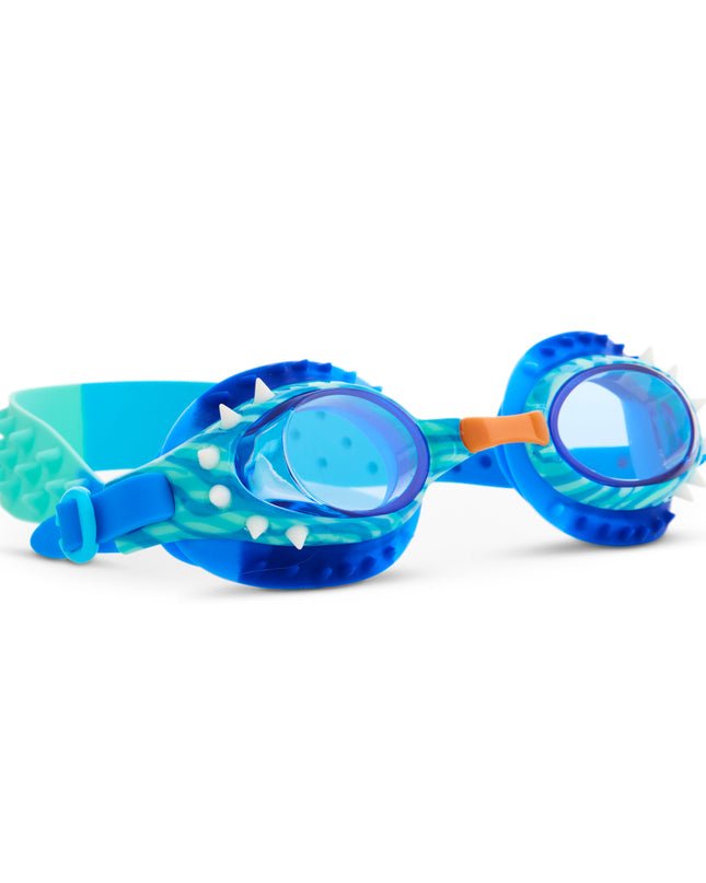 dino dive boys swim goggles in t rex tan angle 2