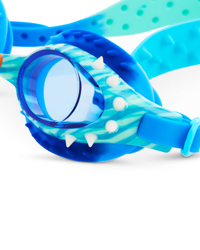 dino dive boys swim goggles in t rex tan angle 4