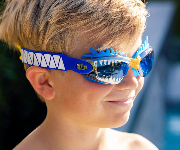 superhero goggles Blue Dragon Draco Kids' Swim Goggles – Bling2o