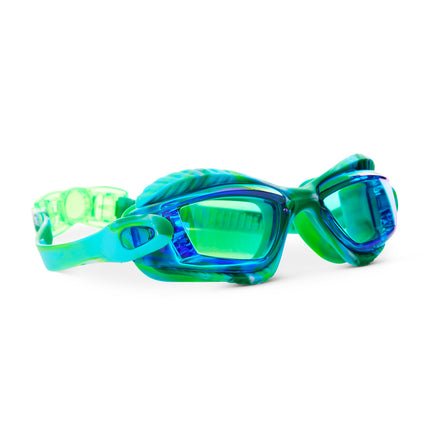 explore the pool kids swim goggles in blue splash angle 2