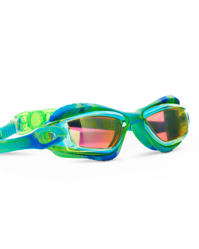 explore the pool kids swim goggles in green oasis angle 2