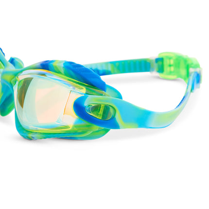 explore the pool kids swim goggles in green oasis angle 4