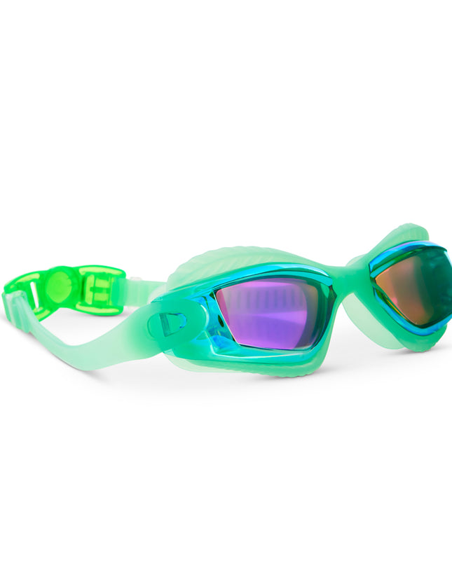 explore the pool kids swim goggles in sea green angle 2