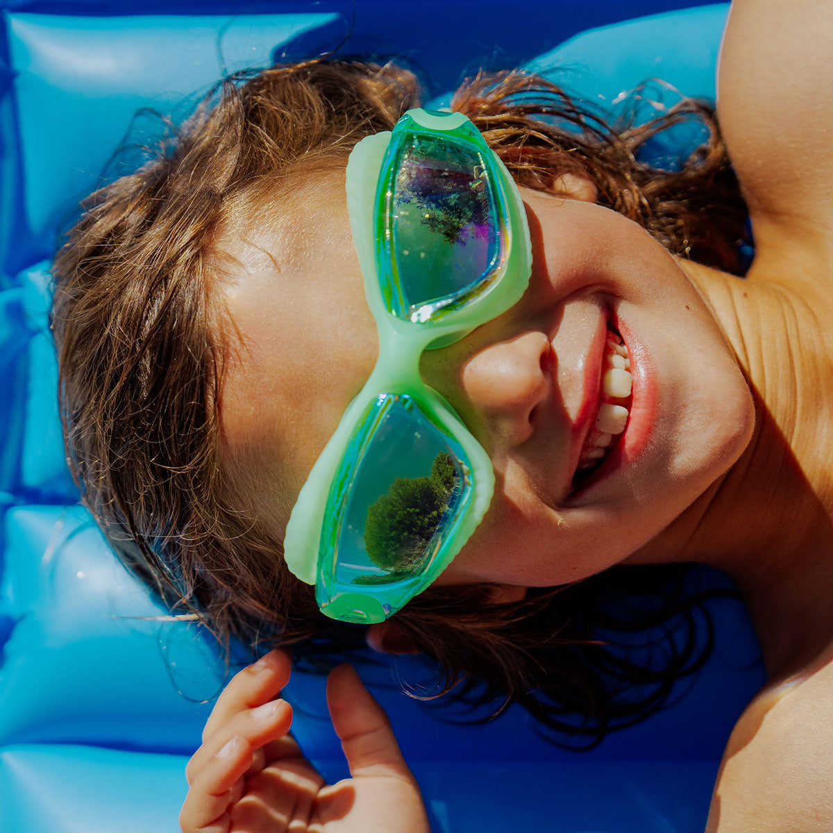 sea swim goggles Sea Green Time to Explore Boy Kids' Swim Goggle – Bling2o