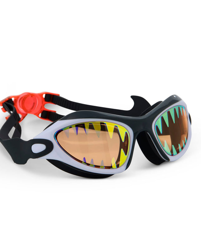 Great Bite White Megamouth Kid's Swim Goggles