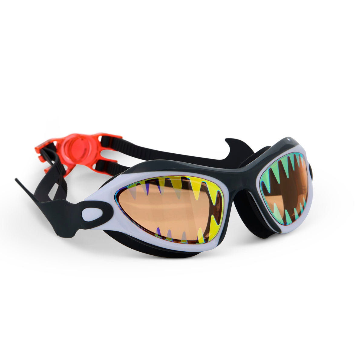 Megamouth Shark Swim Goggles Great Bite White