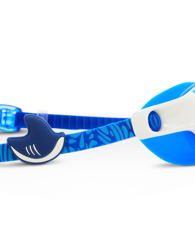 Oceanic Blue Short Fin Shark Boy Kids' Swim Goggles