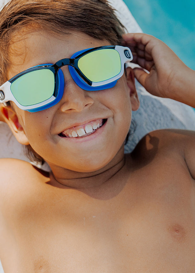 shark goggles and fins Shortfin Phantom Surfer Kids' Swim Goggles