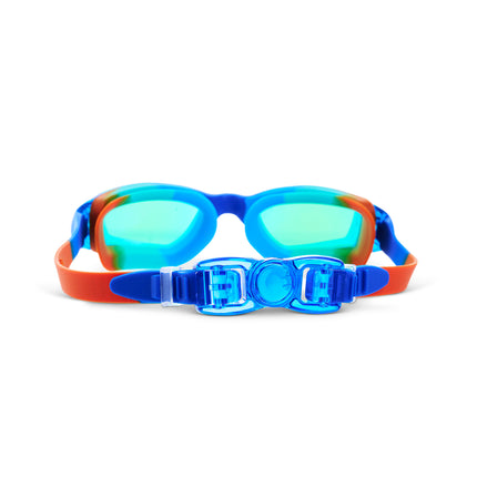 Voyage Swim Goggles in Trail Blaze all silicone swim goggles showing strap and back clip