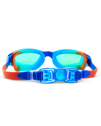 Voyage Swim Goggles in Trail Blaze all silicone swim goggles showing strap and back clip