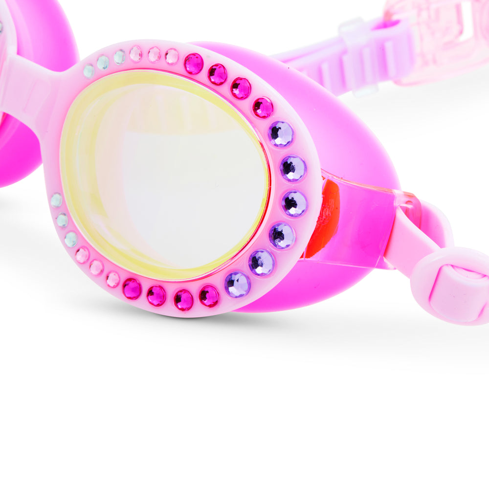 キラキラ可愛い!【Bling2o】ロゴ ローズクォーツ スイムゴーグル Pink Jewels Kids' Swim Goggles – Bling2o