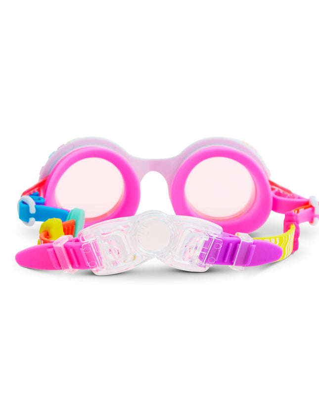 bestie charm bracelet kid's swim goggles in U R LUVED pink as seen on news12 