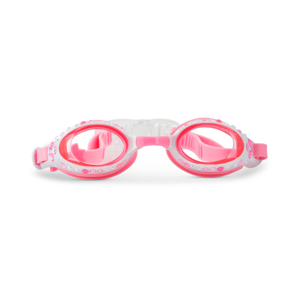 Pearl White Beautiful Bows Girl Kids' Swim Goggles