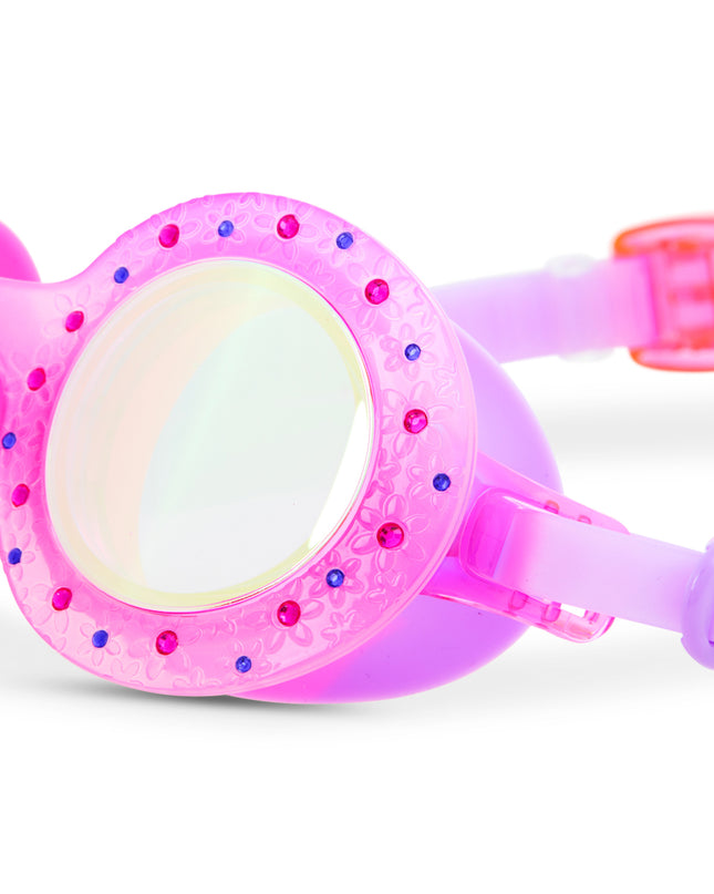 Morning Magenta Budding Flowers Girl Kids' Swim Goggles
