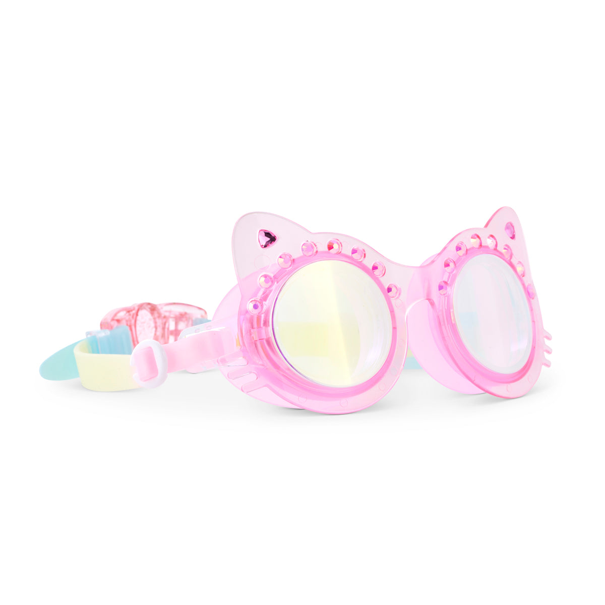 cat 1 goggles Frosted Feline Kids’ Swim Goggles – Pink Purr