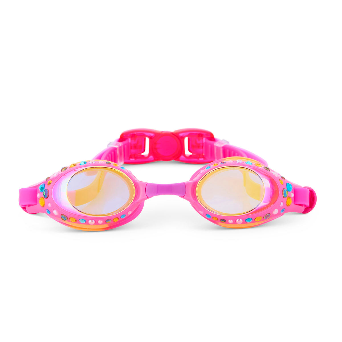 キラキラ可愛い!【Bling2o】ロゴ ローズクォーツ スイムゴーグル Pink Jewels Kids' Swim Goggles – Bling2o