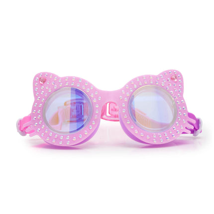 Kitty Goggles Paw Print Pink Kitten Kids’ Swim Goggles | Cat-Shaped Goggles for Pool ...