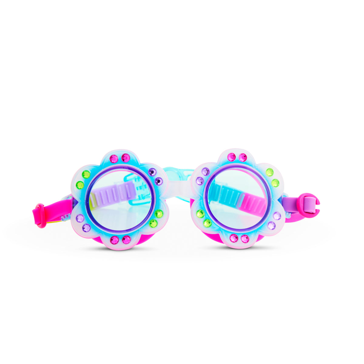 Blue on Pink様 Blossom Blue Petals Girl Kids' Swim Goggles – Bling2o
