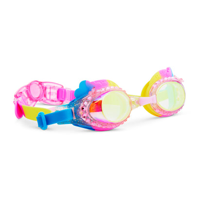 Colorful Clouds Rainbow Girl Kids' Swim Goggles