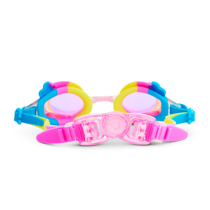 Colorful Clouds Rainbow Girl Kids' Swim Goggles