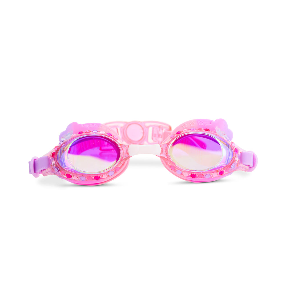 Floating Fuchsia Rainbow Girl Kids' Swim Goggles