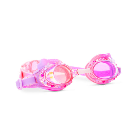 Floating Fuchsia Rainbow Girl Kids' Swim Goggles