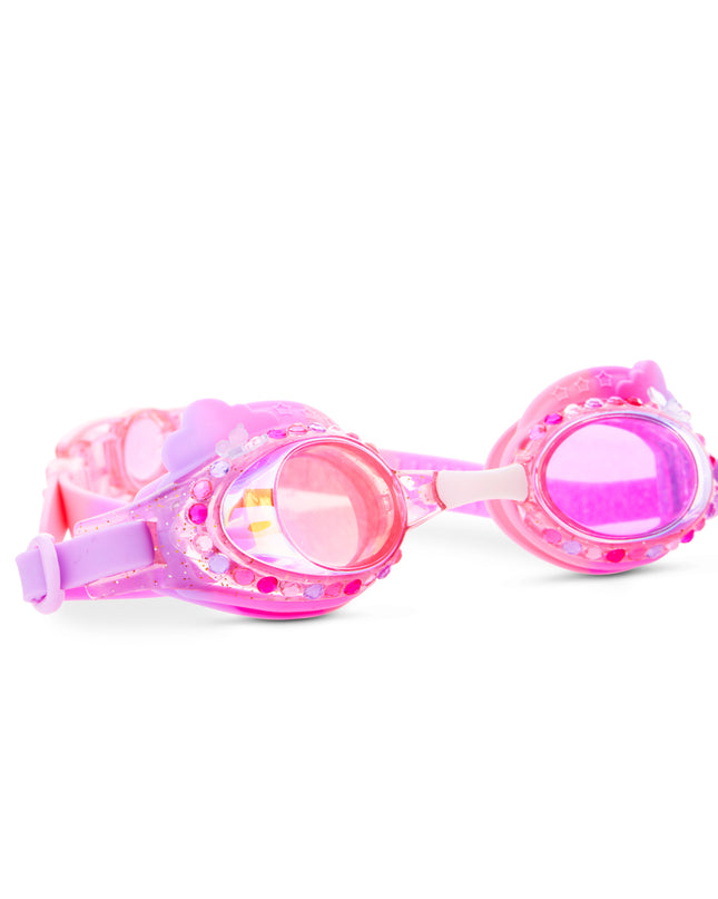Floating Fuchsia Rainbow Girl Kids' Swim Goggles