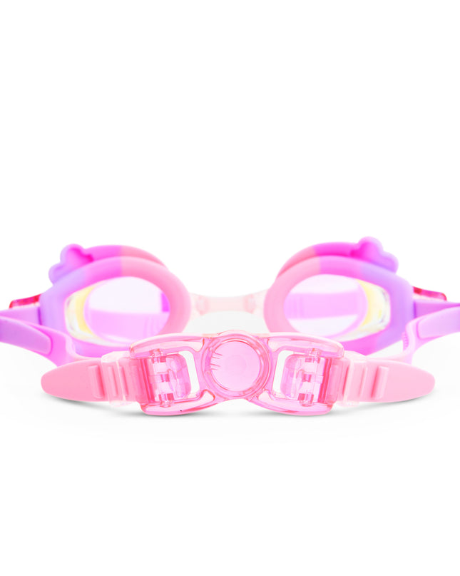 Floating Fuchsia Rainbow Girl Kids' Swim Goggles