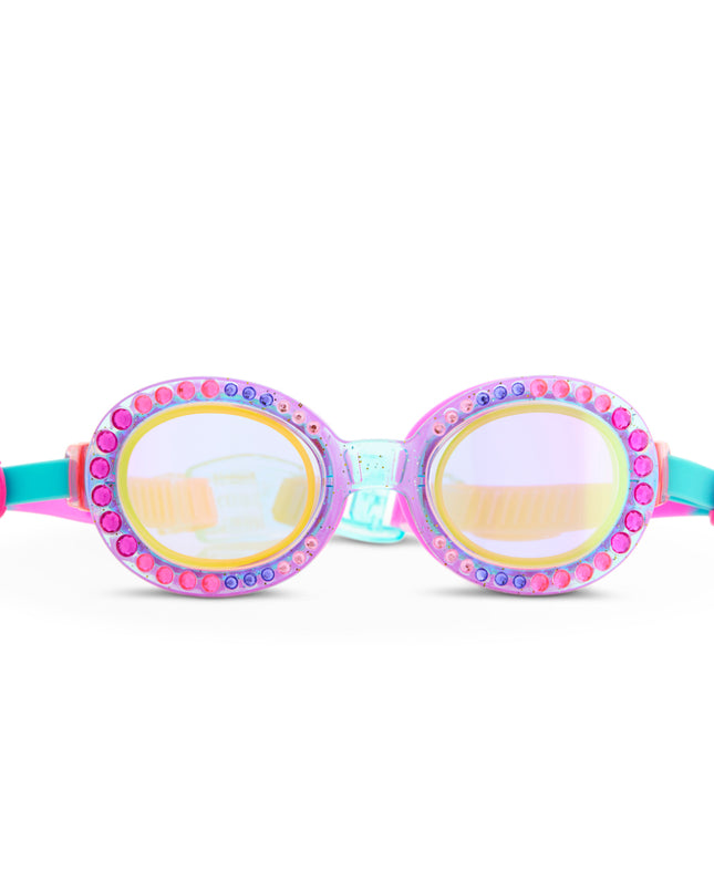 Bedazzled Blue Sparkling Summer Girl Kids' Swim Goggles