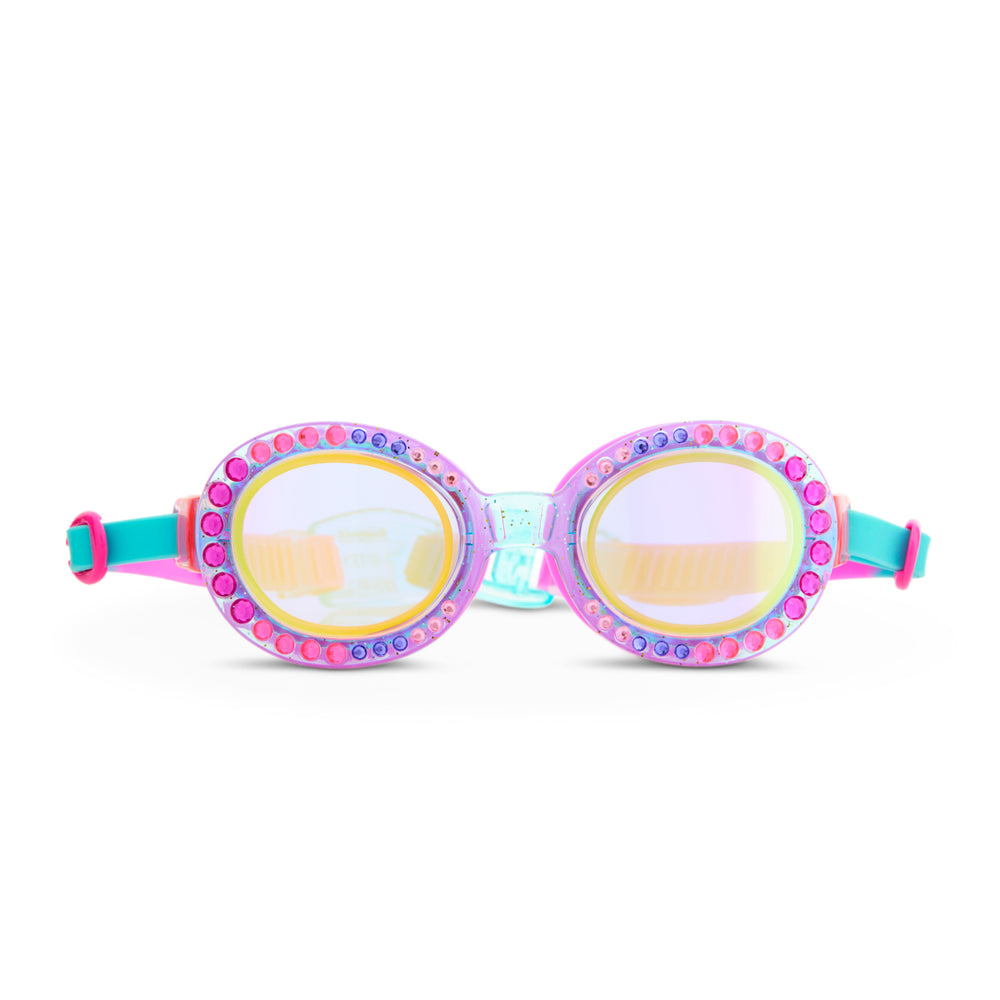 Bedazzled Blue Sparkling Summer Girl Kids' Swim Goggles