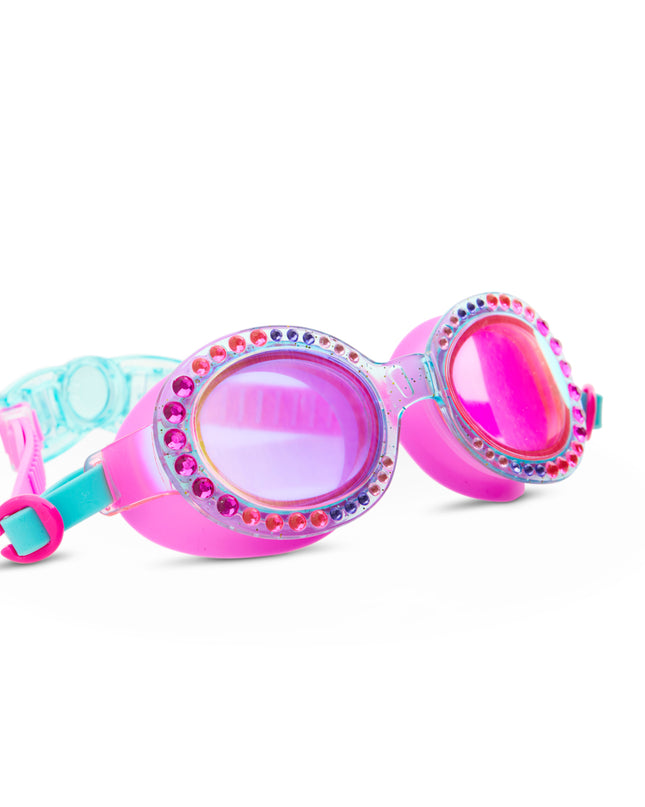 Bedazzled Blue Sparkling Summer Girl Kids' Swim Goggles