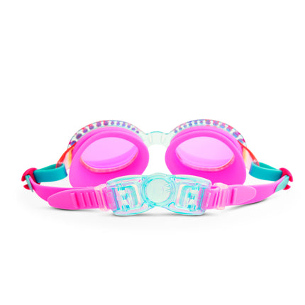 Bedazzled Blue Sparkling Summer Girl Kids' Swim Goggles