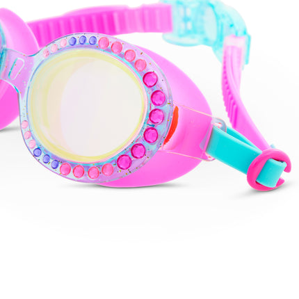 Bedazzled Blue Sparkling Summer Girl Kids' Swim Goggles