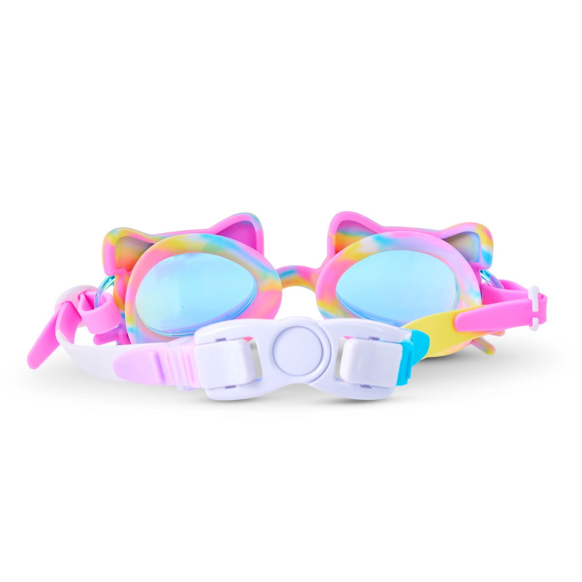 Tie-Dye Tabby Kids’ Swim Goggles – Meowberry Breeze