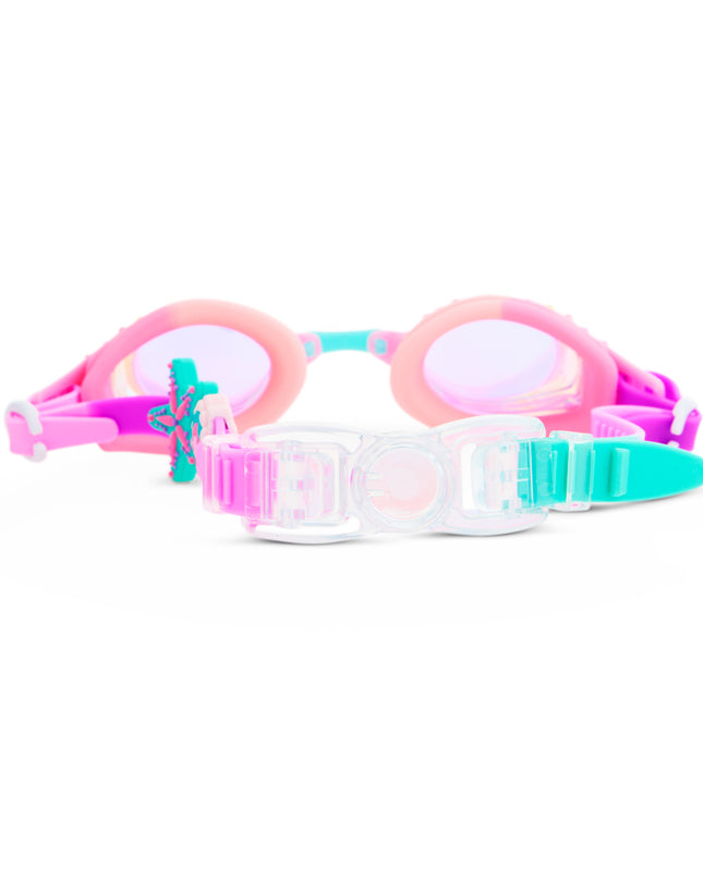 Pink Paradise Tropical Getaway Girl Kids' Swim Goggles
