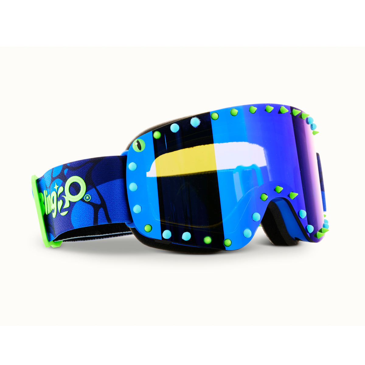 Shining Blue Spike Kids’ Ski Goggles