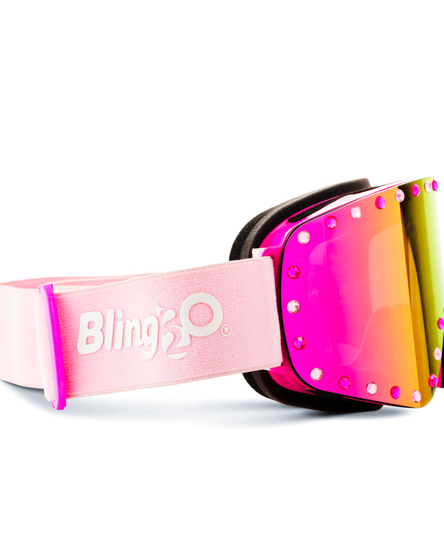 Shining Pink Kids' Ski Goggles