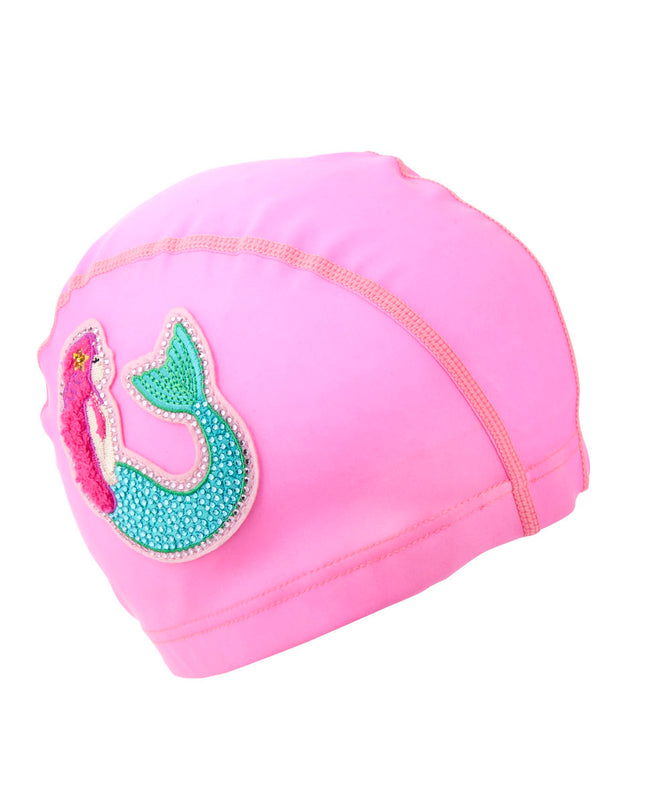 pink-mermaid-kids-swim-cap-stylish-designer-durable
