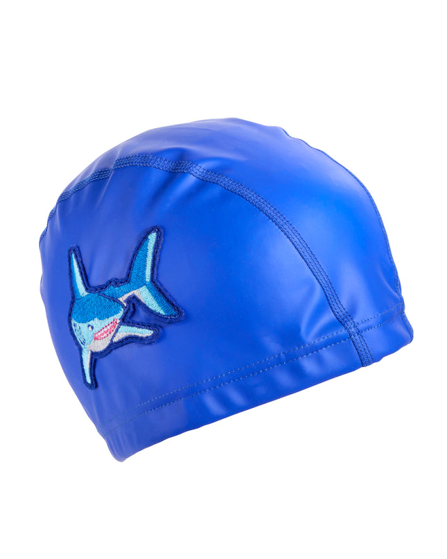 Blue Shark Kids' Swim Cap