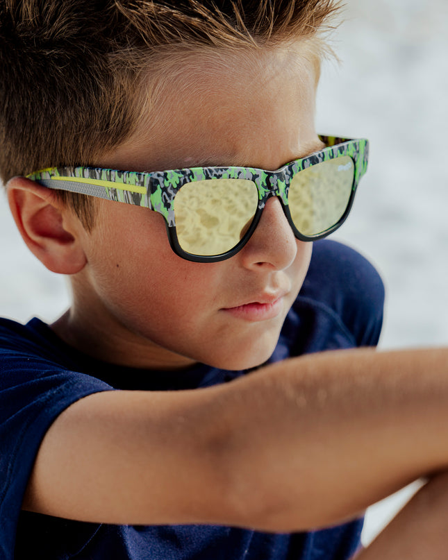 Camo Calm Sky Fire Island Kids' Sunglasses