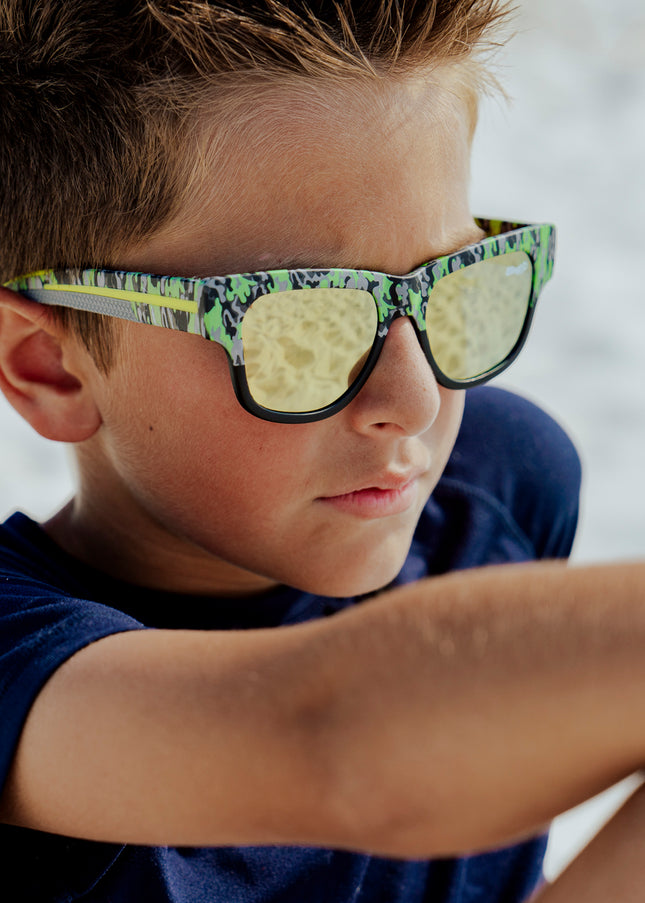 Camo Calm Sky Fire Island Kids' Sunglasses