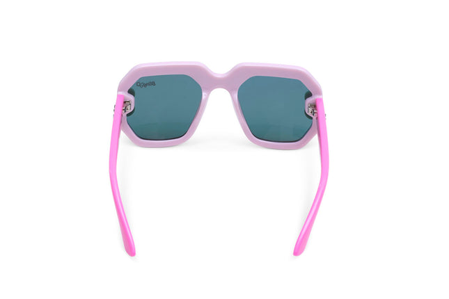 back view of miami beach kids' sunglasses in ultra violet 