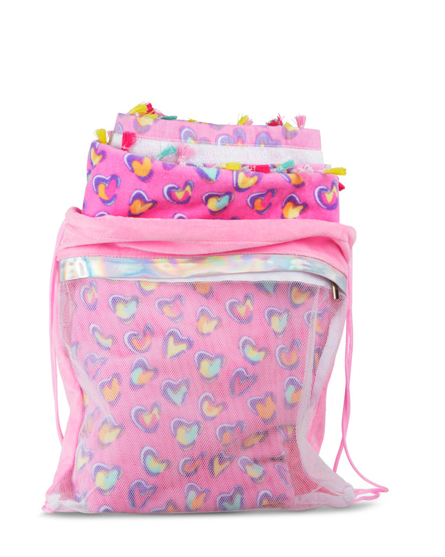 paws pattern beach towel angle 2