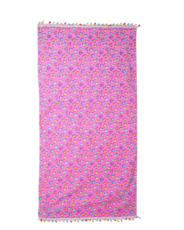 paws pattern beach towel angle 1