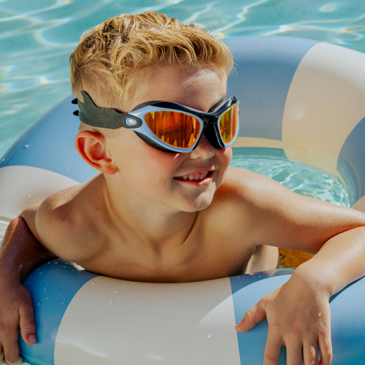 Covert Chomp Shark Kids Swim Goggles Deep Cover